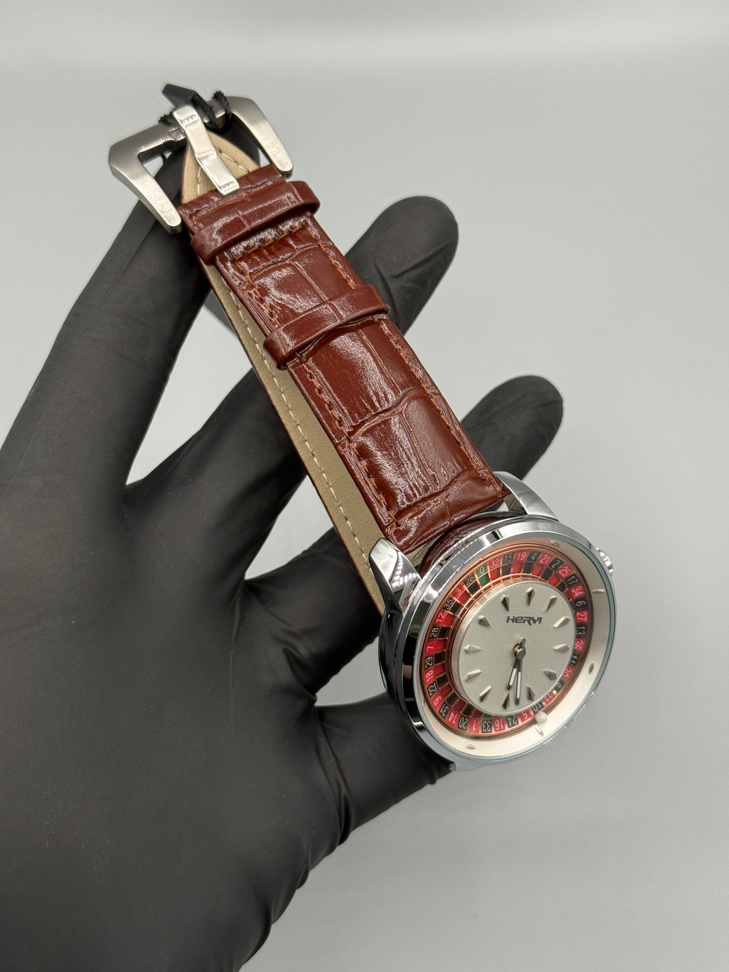 High Quality Casino Watch Leather Strap