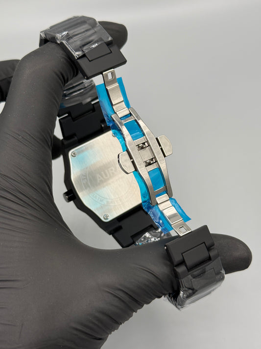 Black Aura Watch Heavy Weighted Chain