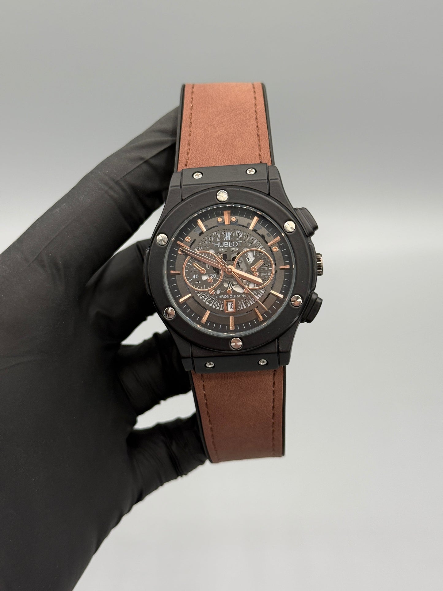 Hublot Geneve Chrono Style Leather Strap