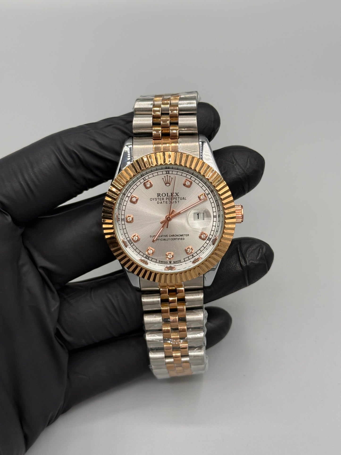 Rolex Oysters Perpetual Date Just Two Tone Jubilee Chain