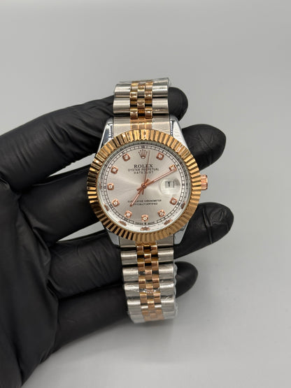 Rolex Oysters Perpetual Date Just Two Tone Jubilee Chain