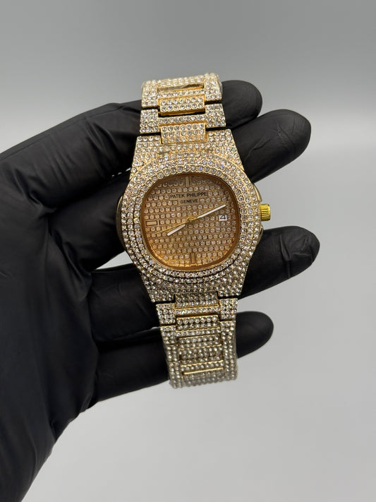 Patek Philippe Iced out Stone Watch