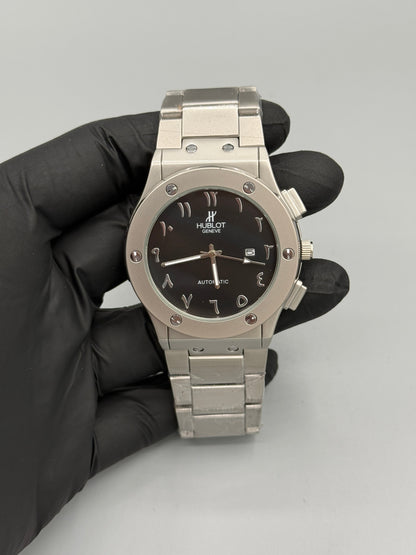 Hublot Geneve Arabic Numerals Stainless Steel