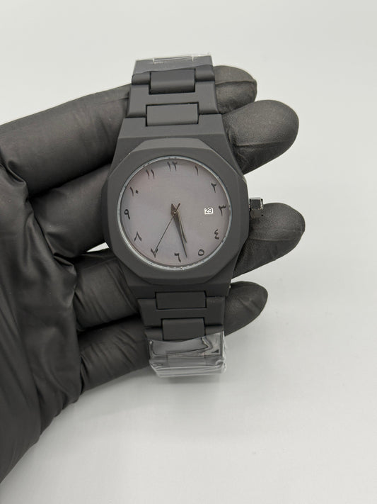 Black Aura Watch Heavy Weighted Chain