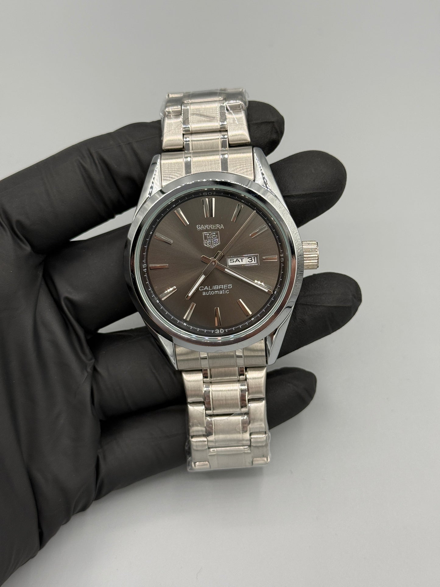 TAG Heuer Carrera Calibre 5 Day-Date Stainless Steel