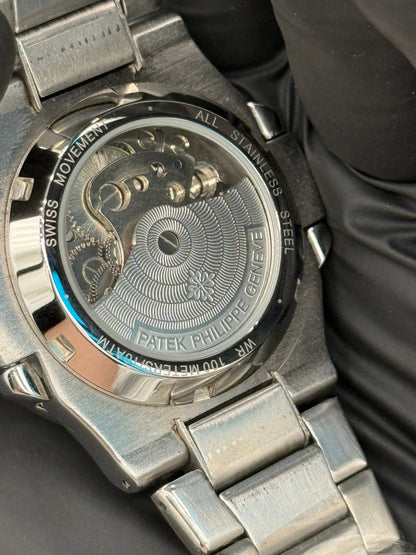 Patek Philippe Geneve Automatic Sun - Moon Stainless Steel