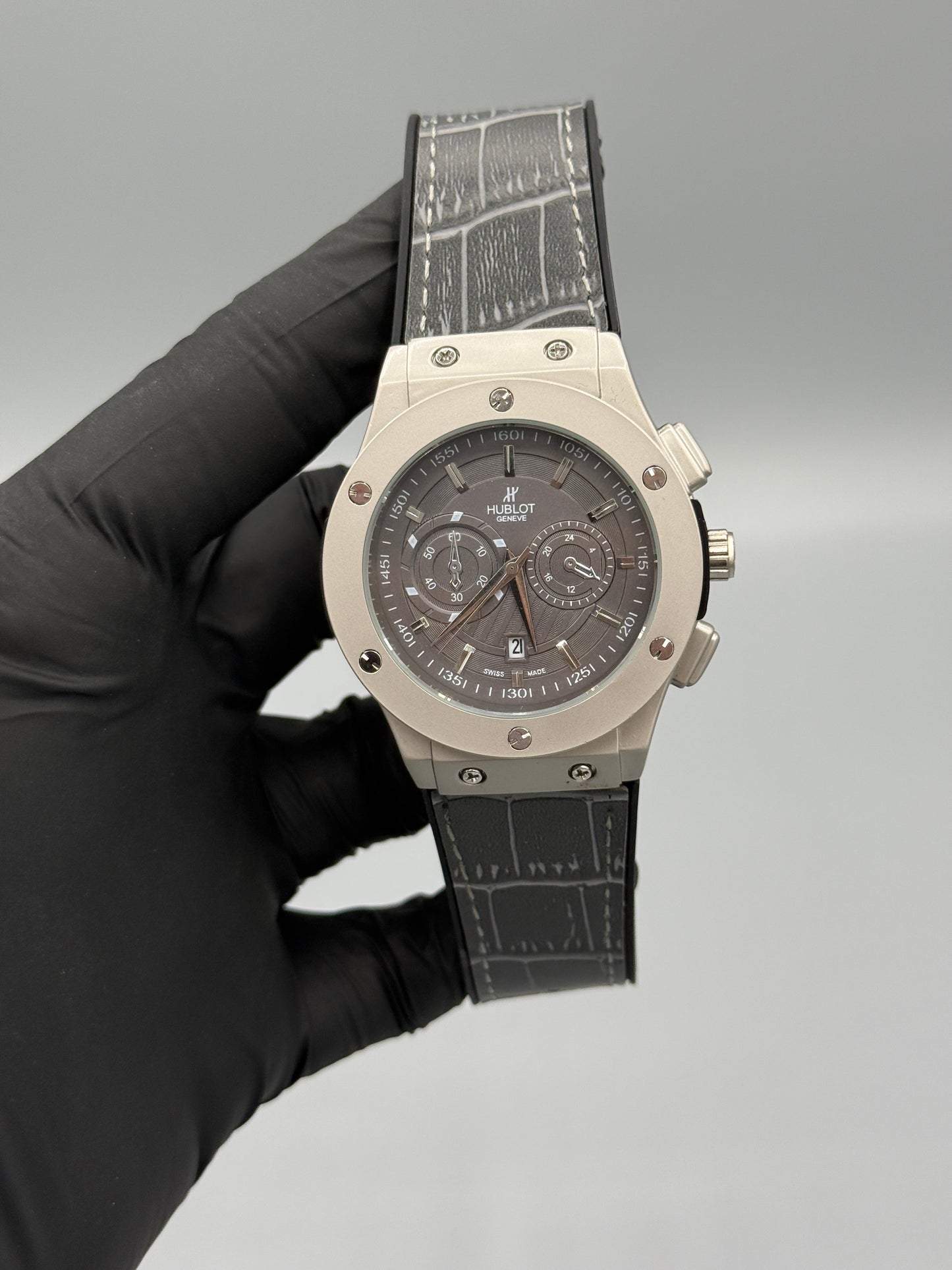 Hublot Geneve Chrono Style Leather Strap
