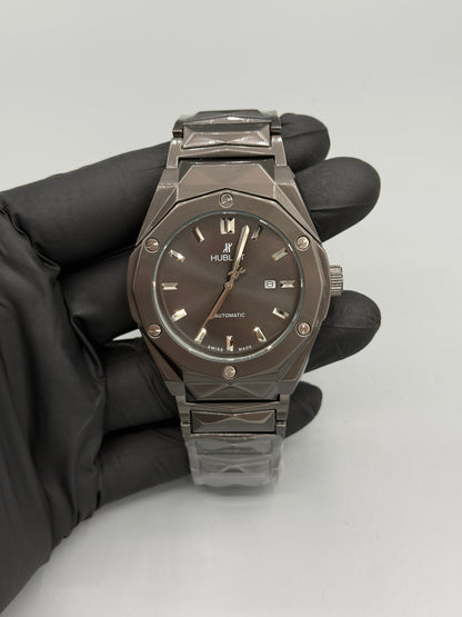 Hublot Diamond Cut Stainless Steel