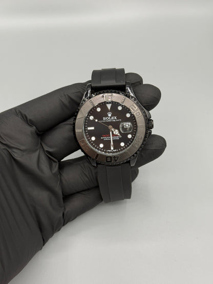 Rolex Submariner With Rubber Strap Rotating Dial