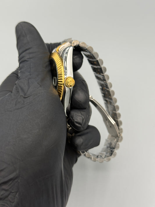 Rolex Oysters Perpetrators Date Just Roman Numerals Two Tone