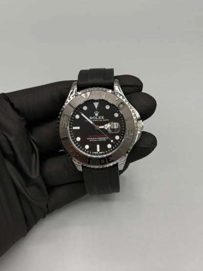 Rolex Submariner With Rubber Strap Rotating Dial