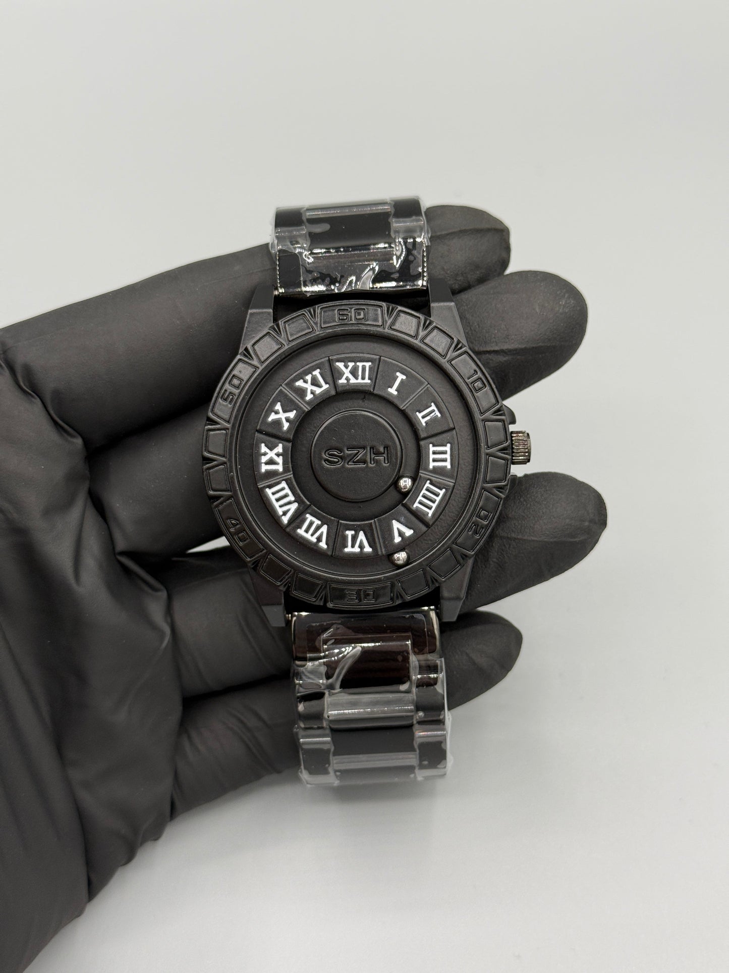 Pinball Roman Numerals Stainless Steel Watch