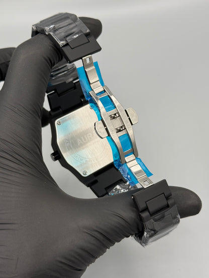 Black Aura Watch Heavy Weighted Chain