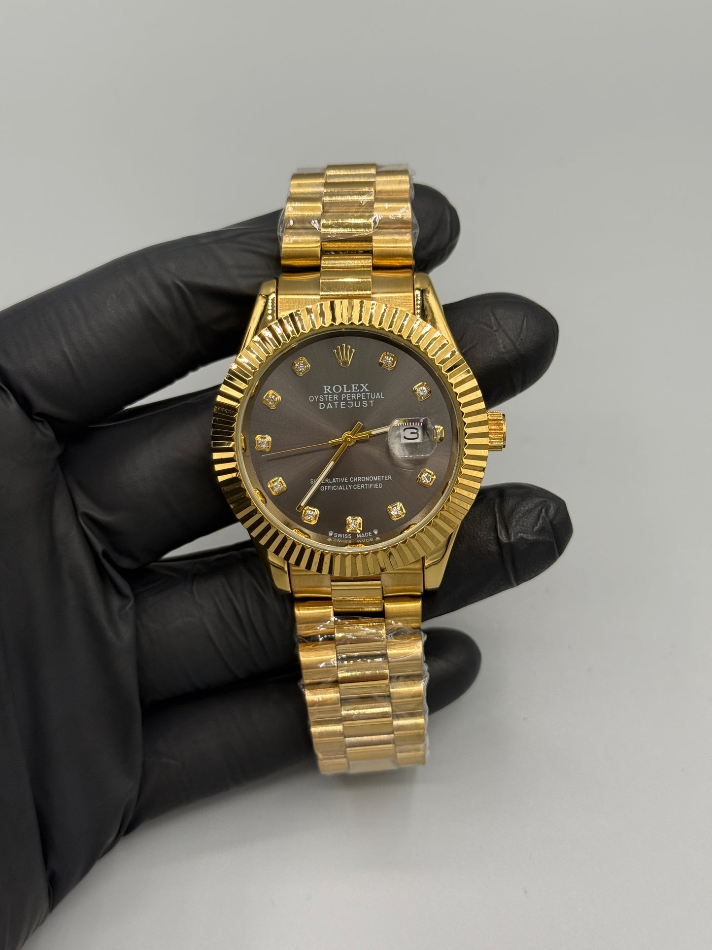 Rolex Oysters Perpetual Date Just Gold Chain