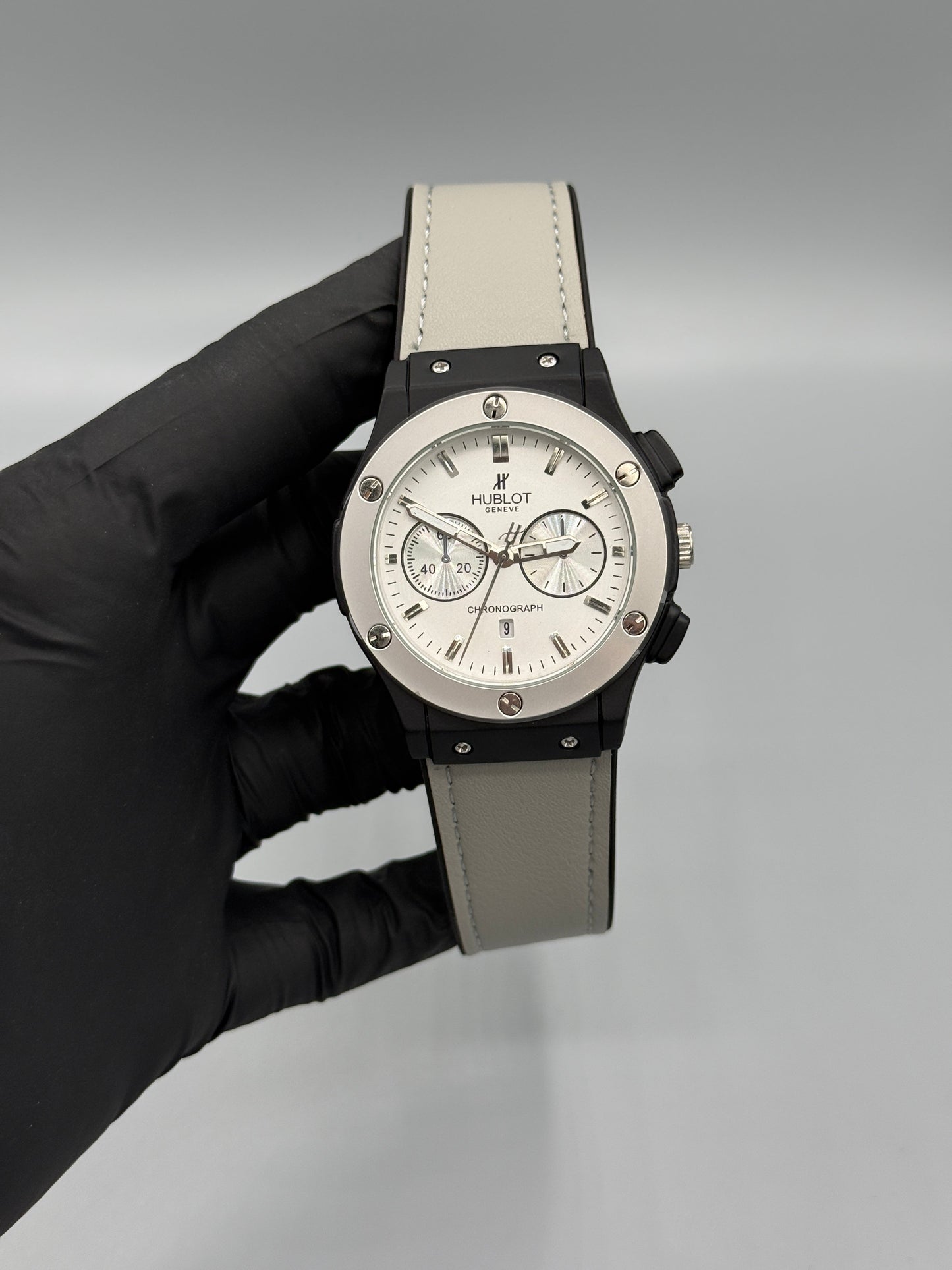 Hublot Geneve Chrono Style Leather Strap