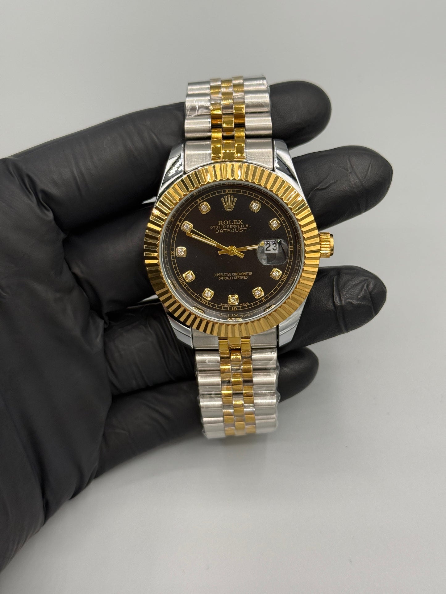 Rolex Oysters Perpetual Date Just Two Tone Jubilee Chain