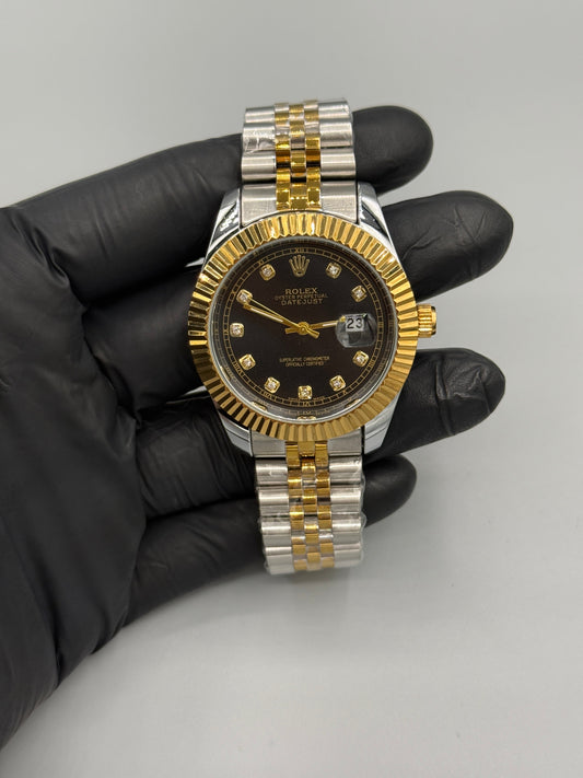 Rolex Oysters Perpetual Date Just Two Tone Jubilee Chain