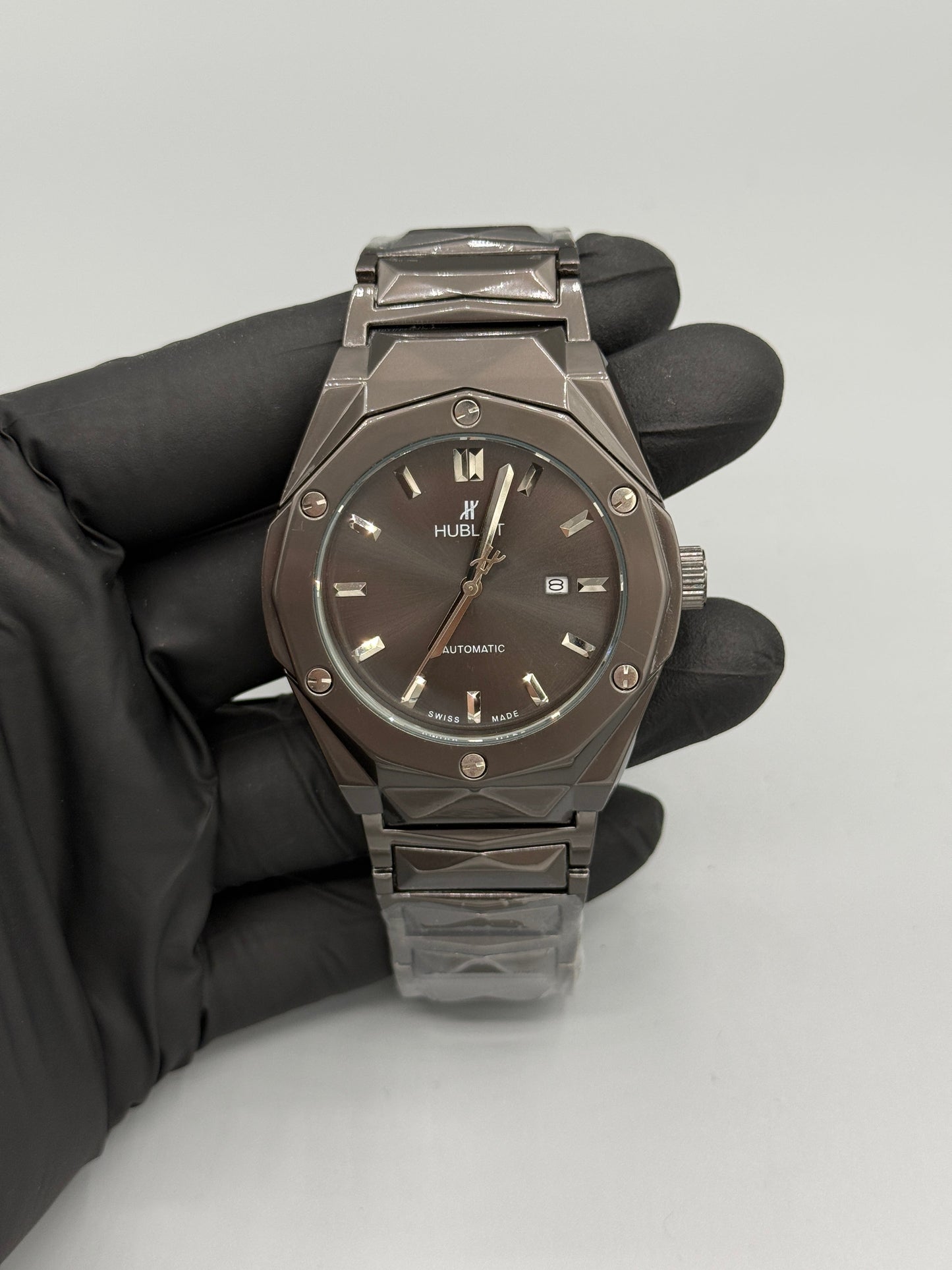 Hublot Diamond Cut Stainless Steel