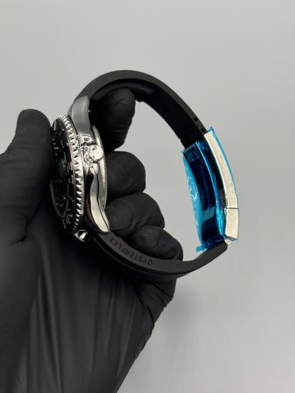 Rolex Submariner With Rubber Strap Rotating Dial