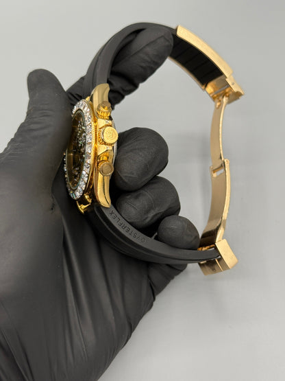 Rolex Stone (Chronograph Working) Rubber Strap