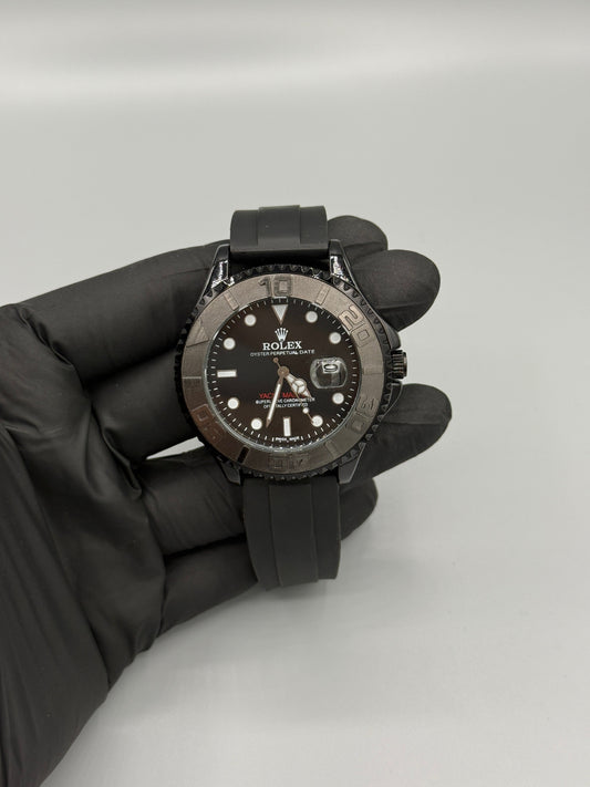 Rolex Submariner With Rubber Strap Rotating Dial